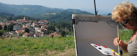 Vakantiecursus tekenen- schilderen in de Auvergne, Frankrijk