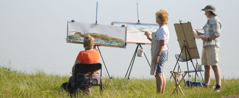 Inschrijven voor een schildercursus, beeldhouwcursus, zangcursus of theatercursus bij Bleu et Vert in Frankrijk